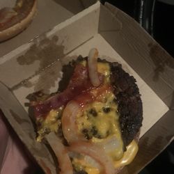 McDonald's - Double bacon cheeseburger carne bien quemada