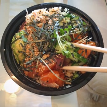 Ahipoki - Regular salmon & yellowtail with brown rice - Seafood Near Me - Scottsdale, Arizona