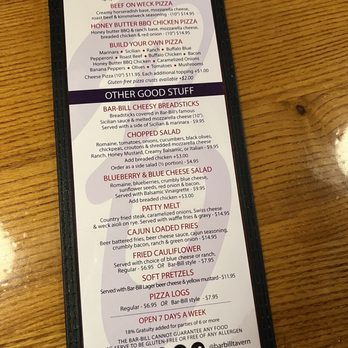 Bar-Bill East - Menu 1 - Pizza Near Me - Rochester, New York Bar-Bill East - Menu 1 - Pizza Near Me - Rochester, New York