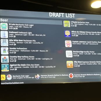 Merchants Club - Current draft list - Whiskey Bars Near Me - Bellevue, Kentucky Merchants Club - Current draft list - Whiskey Bars Near Me - Bellevue, Kentucky