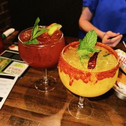 Señor Tequila Mexican Restaurant - Tampa - Raspberry and mango margaritas