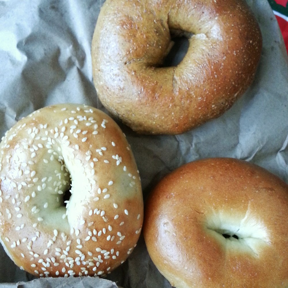 Gryfe's Bagel Bakery - Some of the bagels didn't make the trip home - but here's a sesame, a whole wheat, and a plain. - Bagels Near Me - Toronto, Ontario Gryfe's Bagel Bakery - Some of the bagels didn't make the trip home - but here's a sesame, a whole wheat, and a plain. - Bagels Near Me - Toronto, Ontario