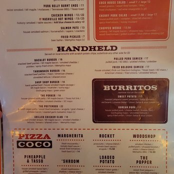Union Woodshop - Menu - Barbeque Near Me - Clarkston, Michigan Union Woodshop - Menu - Barbeque Near Me - Clarkston, Michigan