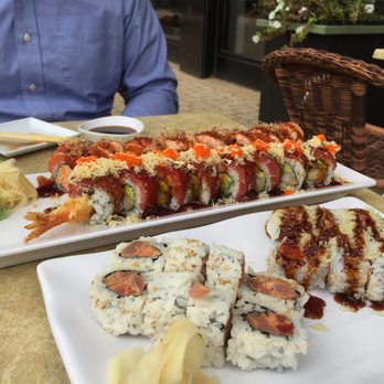 Kai Sushi - South Loop - Spicy tuna, crab crunch, flaming VIP and Ocean rolls (front to back) - Sushi Bars Near Me - Chicago, Illinois Kai Sushi - South Loop - Spicy tuna, crab crunch, flaming VIP and Ocean rolls (front to back) - Sushi Bars Near Me - Chicago, Illinois