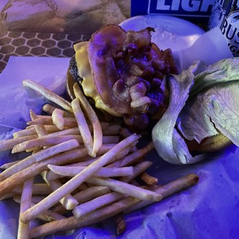 The Spotted Dog - Hand-packed, perfectly cooked double cheeseburger. So good. - Sports Bars Near Me - Bloomington, Illinois The Spotted Dog - Hand-packed, perfectly cooked double cheeseburger. So good. - Sports Bars Near Me - Bloomington, Illinois