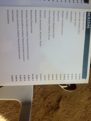 Menu photo 3 Bar Carrantona Madrid, M