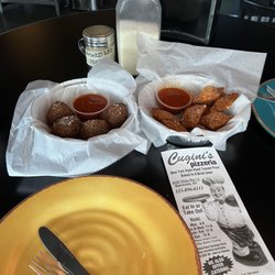 Cugini's Pizzeria - Fried meatballs and Fried Ravioli