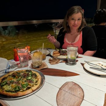 Monkeypod Kitchen - Left-front: kaloua pig with pineapples and jalapenos Back: jerk chicken - Tacos Near Me - Honolulu, Hawaii
