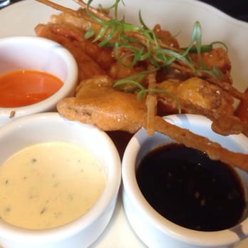 Heritage Tavern - A classic choice for newbies! Tempura cheese with bacon and shrimp. Love the tempura veggies. - New American Near Me - Madison, Wisconsin