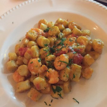 Saraceno d'Oro - Gnocchi with shrimp. €15. Tasty, but small portion. Not sure if worth it. - Italian Near Me - Positano, SA Saraceno d'Oro - Gnocchi with shrimp. €15. Tasty, but small portion. Not sure if worth it. - Italian Near Me - Positano, SA