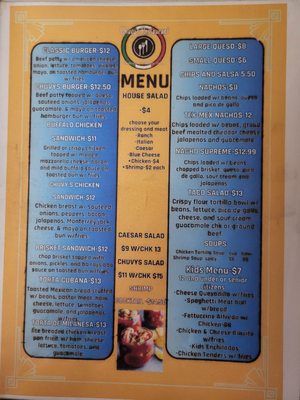 Menu photo 1 Chuvy's Restaurant Mineral Wells, TX
