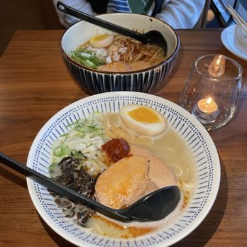 Ramen Wasabi - - Miso bold & spicy w/ char siu chicken  - Spicy chicken paitan w/ char siu chicken - Ramen Near Me - Chicago, Illinois
