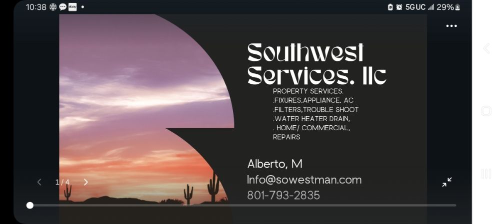 Slide of Southwest Services