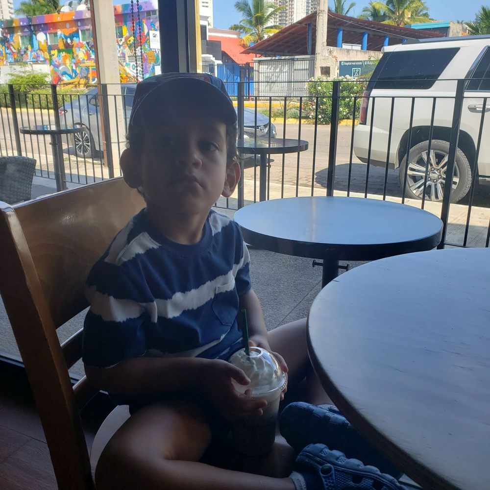 Starbucks - Sunday Starbucks run for a coffeless Frappuccino for #JoseLuisLeyson he's 4 going on 14.......! - Coffee & Tea Near Me - Mazatlán, SIN Starbucks - Sunday Starbucks run for a coffeless Frappuccino for #JoseLuisLeyson he's 4 going on 14.......! - Coffee & Tea Near Me - Mazatlán, SIN