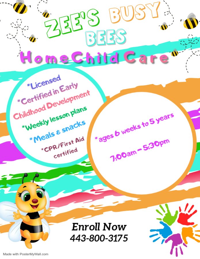 Zee's Busy Bees - childcare center in Essex, MD