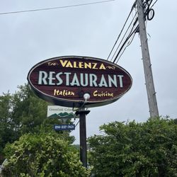 Valenza Restaurant - Outside road sign
