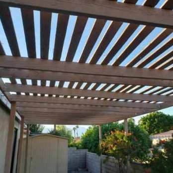 At Your Command - Completely rebuilt Patio Shade Cover by At Your Command. - Painters Near Me At Your Command - Completely rebuilt Patio Shade Cover by At Your Command. - Painters Near Me