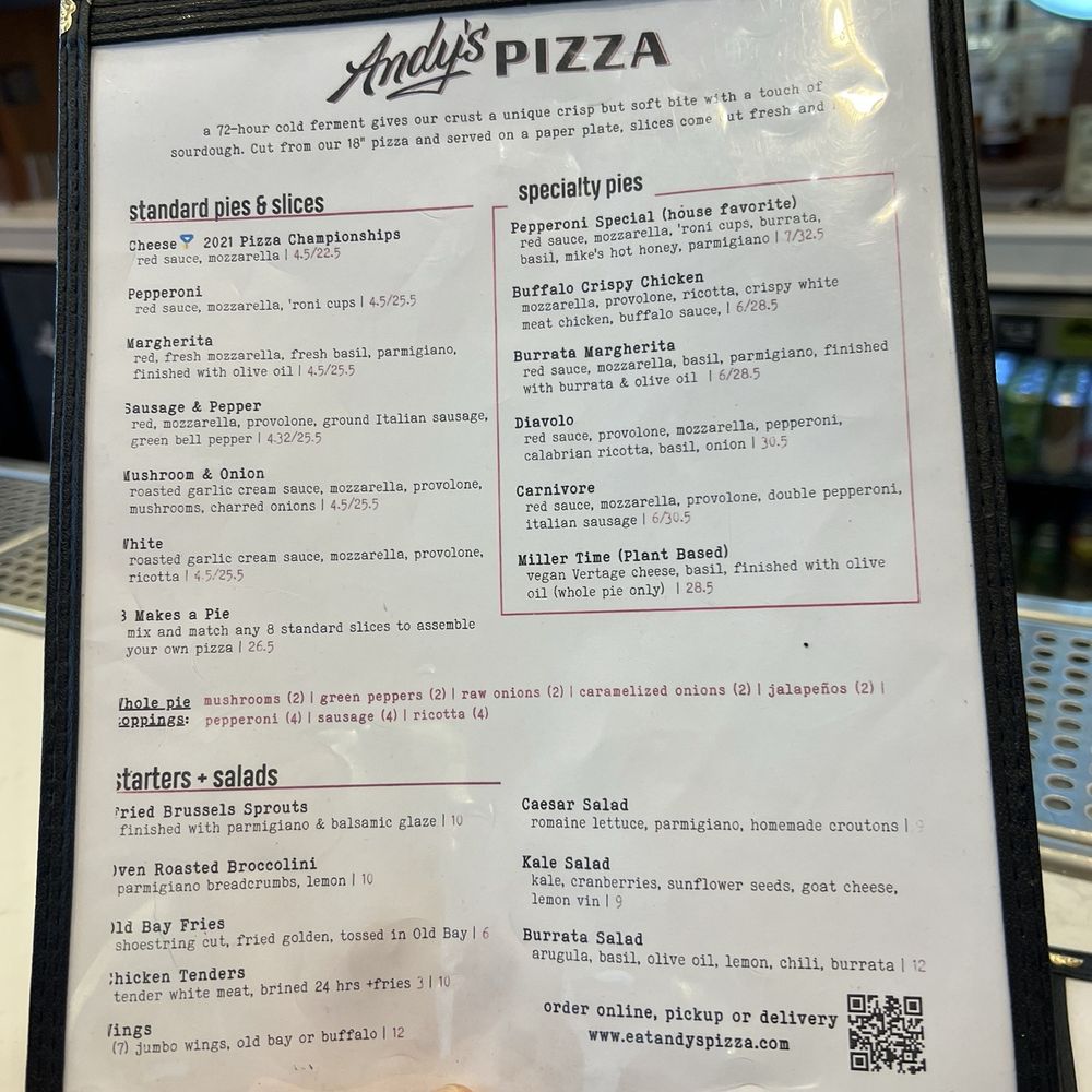 Andy’s Pizza - Tysons - Menu - Pizza Near Me - McLean, Virginia Andy’s Pizza - Tysons - Menu - Pizza Near Me - McLean, Virginia