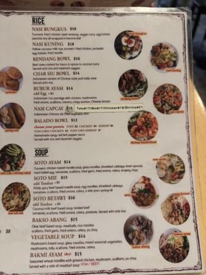 Menu photo 3 Mr. Sate Los Angeles, CA