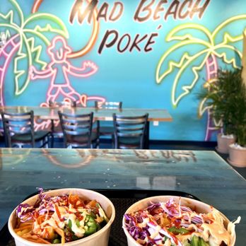 Mad Beach Poke - Two Poké bowls made fresh to order! Great pitstop lunch for us after a long walk down Gulf Blvd. - Poke Near Me - Madeira Beach, Florida