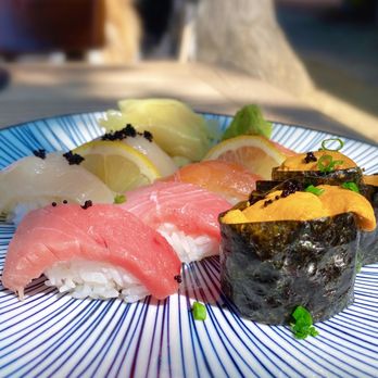 Toro - COVID-19 OUTDOOR DINING: Nigiri, requested less rice - Sake ($7), Uni ($12), Toro ($20), Hotate ($7) - Sushi Bars Near Me - Carmel, California Toro - COVID-19 OUTDOOR DINING: Nigiri, requested less rice - Sake ($7), Uni ($12), Toro ($20), Hotate ($7) - Sushi Bars Near Me - Carmel, California