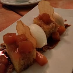 Provisions - Apple toffee cake with cream cheese ice cream and apple caramel ice cream.