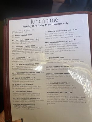 Menu photo 2 El Cazador North Las Vegas, NV Menu photo 2 El Cazador North Las Vegas, NV