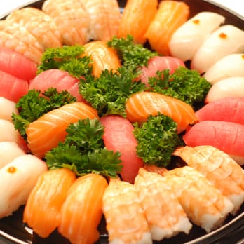 Pada Sushi - a platter of sushi on a plate - Japanese Near Me - Fullerton, California Pada Sushi - a platter of sushi on a plate - Japanese Near Me - Fullerton, California