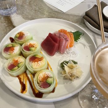Harumi - 6 Sashimi with Oasis Roll - Japanese Near Me - Phoenix, Arizona Harumi - 6 Sashimi with Oasis Roll - Japanese Near Me - Phoenix, Arizona
