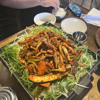 Maht Gaek - Pork and squid stir fried - Korean Near Me - Carrollton, Texas Maht Gaek - Pork and squid stir fried - Korean Near Me - Carrollton, Texas