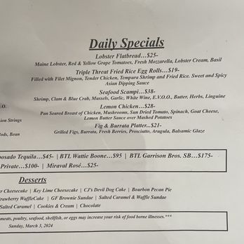 CJ Blacks - Menu - Bars Near Me - Davie, Florida CJ Blacks - Menu - Bars Near Me - Davie, Florida