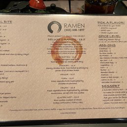 The menu that scared me