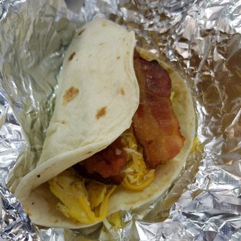Bagel Place - Breakfast taco with bacon. - Sandwiches Near Me - Amarillo, Texas Bagel Place - Breakfast taco with bacon. - Sandwiches Near Me - Amarillo, Texas