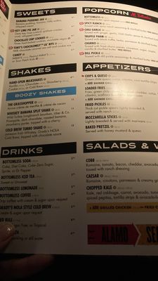 Menu photo 7 Alamo Drafthouse Cinema Mueller Austin, TX