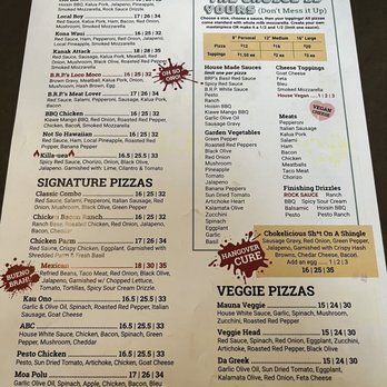 Black Rock Pizza - Captain Cook - Menu - Pizza Near Me - Captain Cook, Hawaii