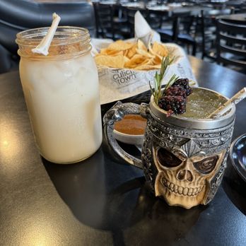 Culichi Town - Horchata, kalava (sp?) chips with salsa and beans. - Sushi Bars Near Me - Modesto, California Culichi Town - Horchata, kalava (sp?) chips with salsa and beans. - Sushi Bars Near Me - Modesto, California