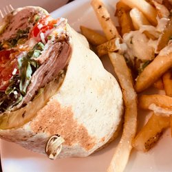 Driftwood Grille - Turkey pastrami wrap- delicious!!!