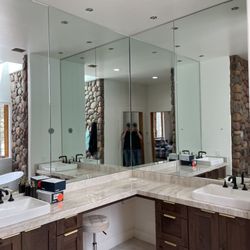 THE ROCK Glass & Mirror Company - Full Height Mirrors