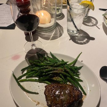 Stoney River - 10 oz filet with garlic green beans - Steakhouses Near Me - Louisville, Kentucky Stoney River - 10 oz filet with garlic green beans - Steakhouses Near Me - Louisville, Kentucky