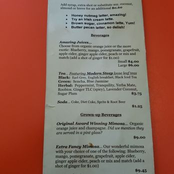 Hangar Cafe - Menu - page 4 of 4 - Breakfast & Brunch Near Me - Seattle, Washington