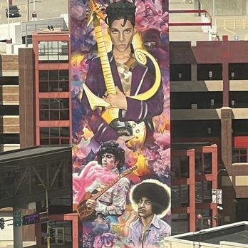 Prince Mural - Up closer - Public Art Near Me - Minneapolis, Minnesota Prince Mural - Up closer - Public Art Near Me - Minneapolis, Minnesota