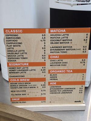 Menu photo 3 Nook coffee bar Rancho Cucamonga, CA Menu photo 3 Nook coffee bar Rancho Cucamonga, CA