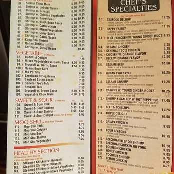 China Cafe - Menu, October 2017 - Chinese Near Me - New Cumberland, Pennsylvania