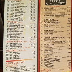 China Cafe - Menu, October 2017