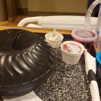 Dr. P. Phillips Hospital Cafeteria - a plastic mold, a measuring cup, and a measuring spoon - Cafeteria Near Me - Orlando, Florida