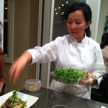 Tspoons - Chef T. adding some color to our dinner! - Cooking Schools Near Me - San Juan Capistrano, California