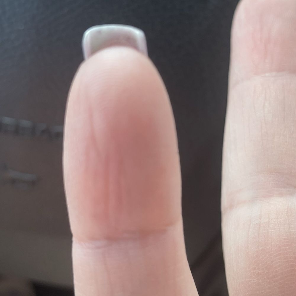 Exotic Nails - Left pointer finger filed on an angle. - Nail Salons Near Me - West Covina, California Exotic Nails - Left pointer finger filed on an angle. - Nail Salons Near Me - West Covina, California