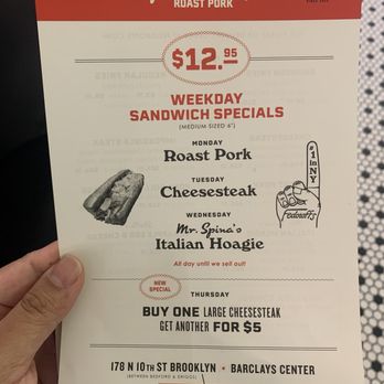 Fedoroffs Roast Pork - Menu - Sandwiches Near Me - Brooklyn, New York