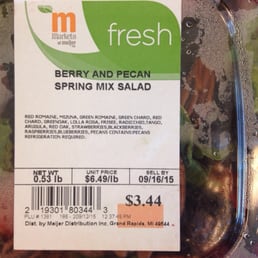 Salad went moldy before the sell by date, even though it was stored properly.