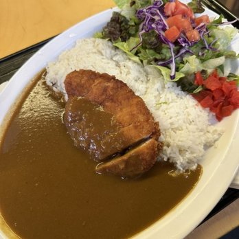 Misasa - Pork cutlet curry with salad - Japanese Near Me - Irvine, California